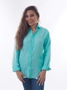 Camisa 100% Puro Lino Verde Tifany