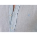 [-CE 2XS] Camisa 100% Puro Lino Celeste (2XS)