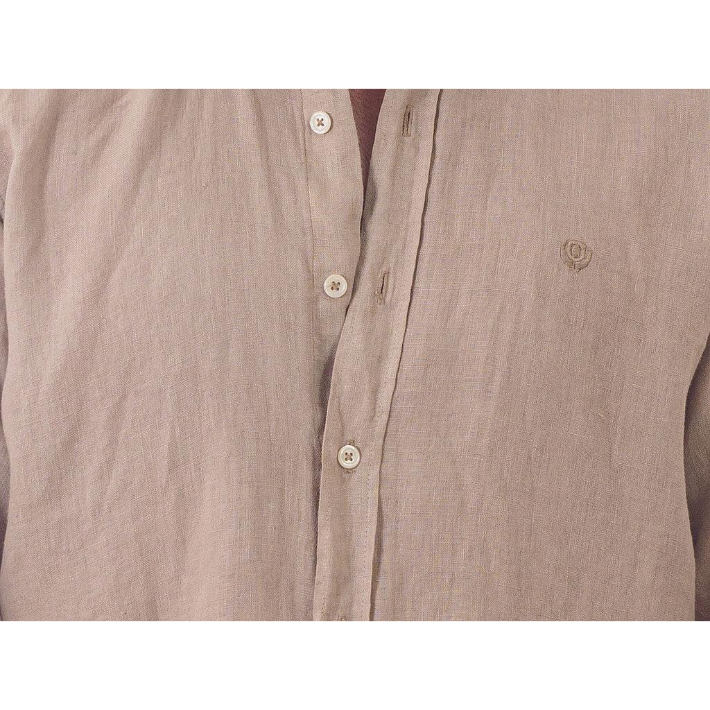 Camisa 100% Puro Lino Camel