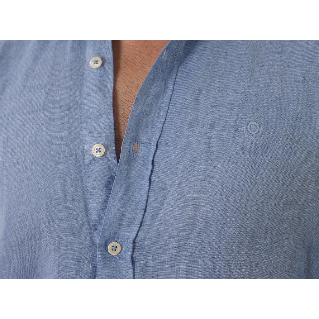Camisa 100% lino azul martinto
